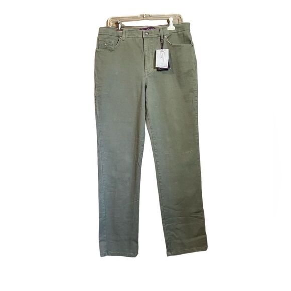 NWT! Gloria Vanderbilt olive Amanda pants - Picture 1 of 11